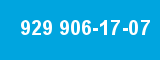 929 906-17-07 929 906-17-07